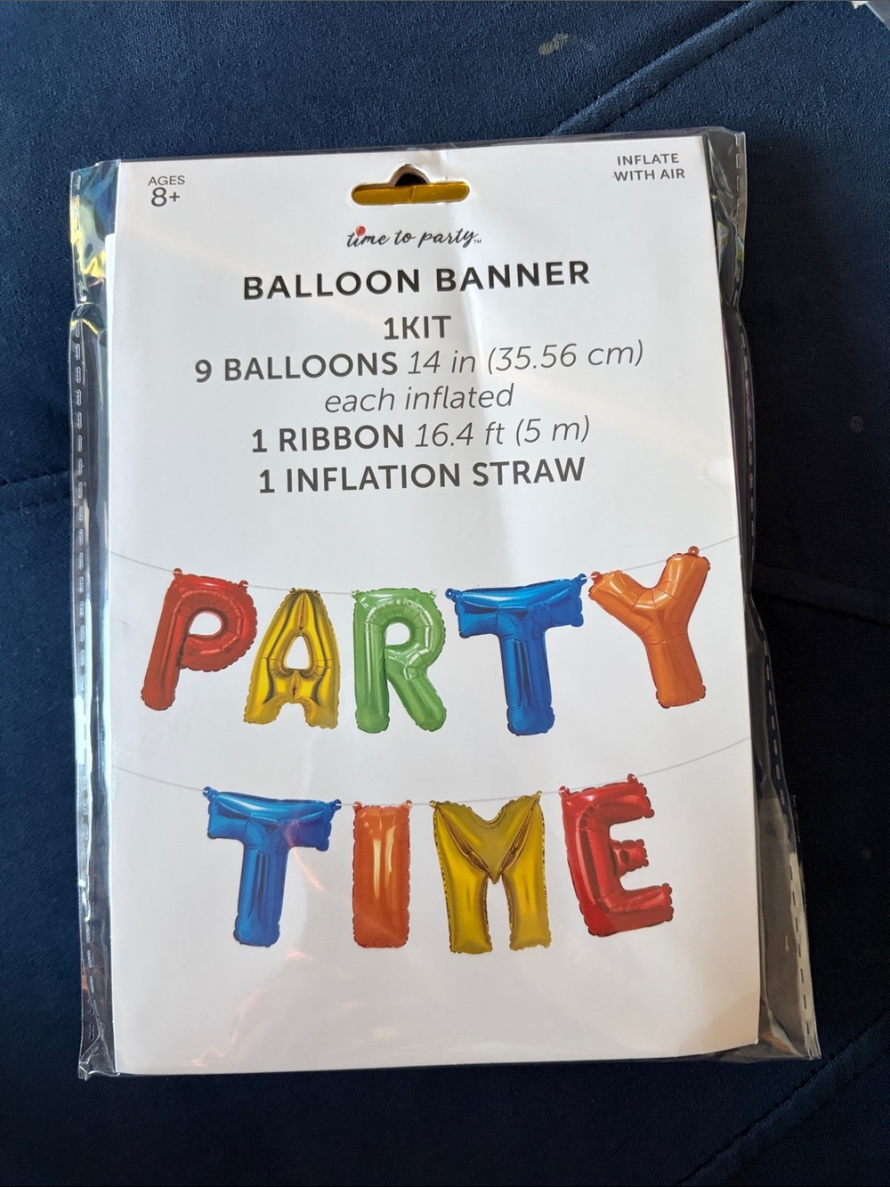 Party Time Balloon Banner Kit by